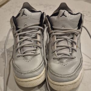 Nike Jordans Courtside 23's Grey/ White Shoes